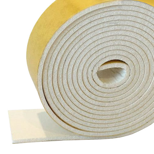Expanded Silicone Strip Self Adhesive White