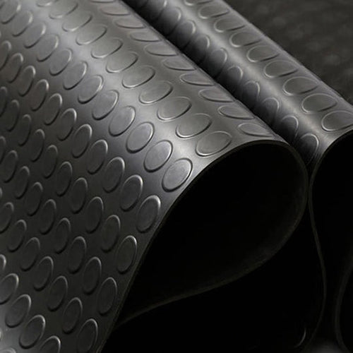 2m Wide Premium Round Stud Rubber Flooring – Heavy-Duty, Anti-Slip & Durable (Per Linear Metre)