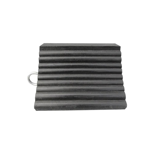 Pyramid Shape Heavy Duty HGV Wheel Chock 235x200x150mm - Solid Rubber, 44 Tonne Capacity, Durable Design, 5.5kg - Long Life