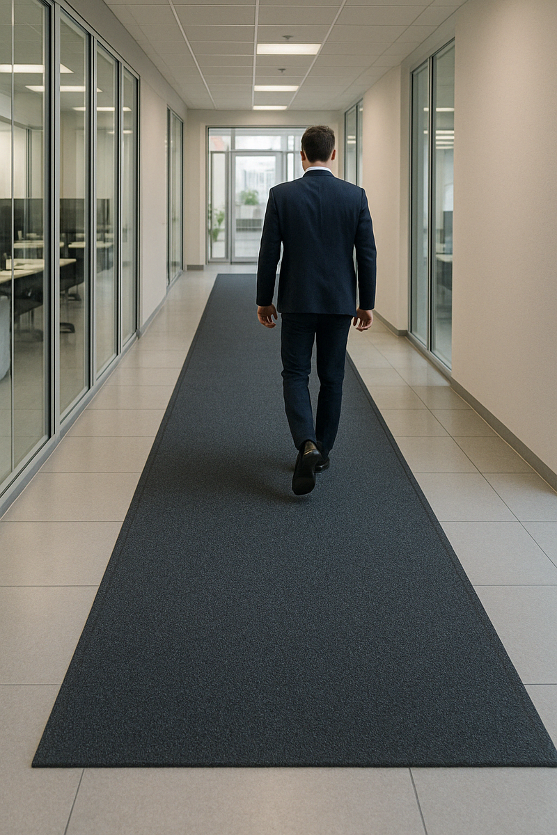 Heavy Duty Barrier Runner Non-Slip Mat - Durable Rubber, Anti-Slip, Floor Protection, Easy Clean, Industrial/Commercial Use, Versatile & Long-Lasting