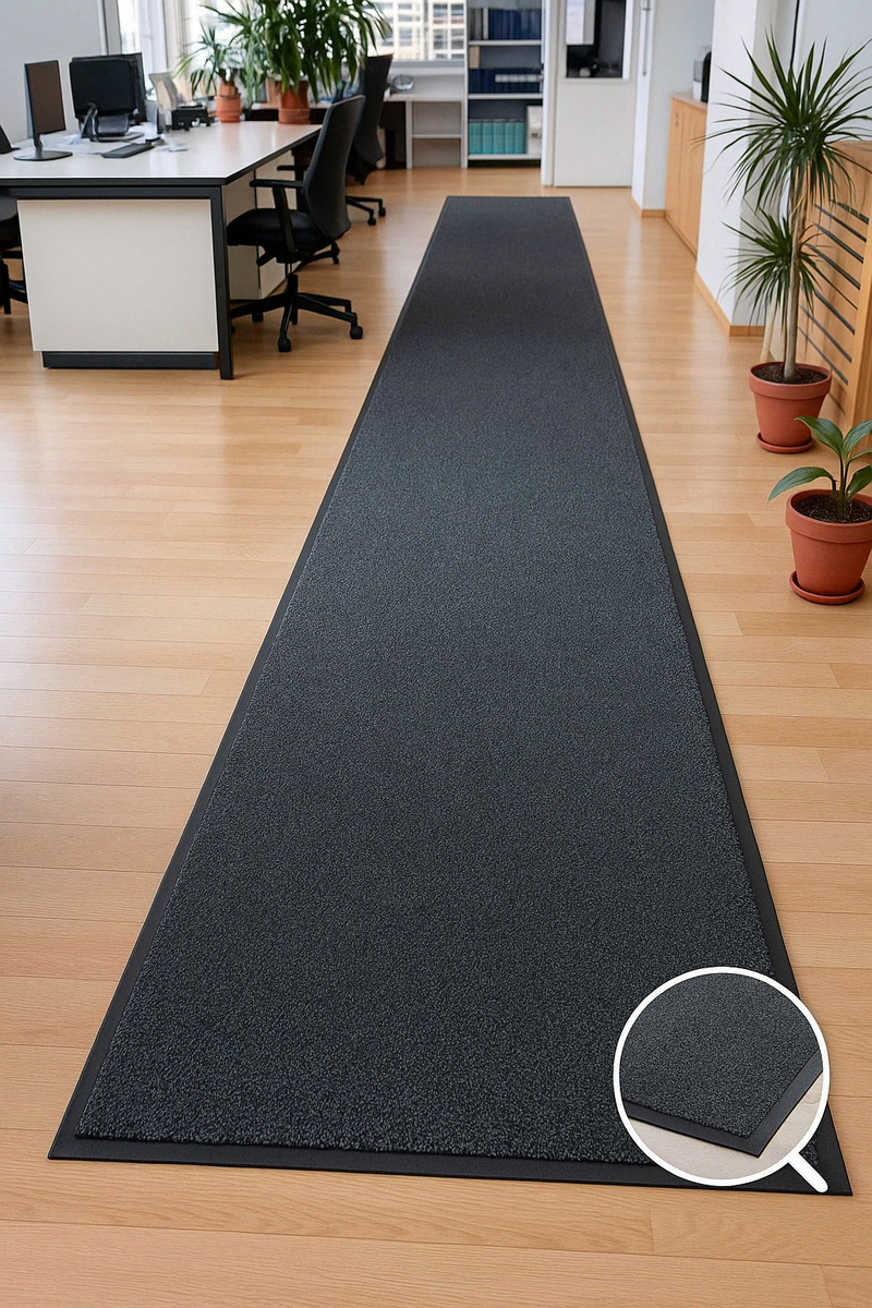 Heavy Duty Barrier Runner Non-Slip Mat - Durable Rubber, Anti-Slip, Floor Protection, Easy Clean, Industrial/Commercial Use, Versatile & Long-Lasting