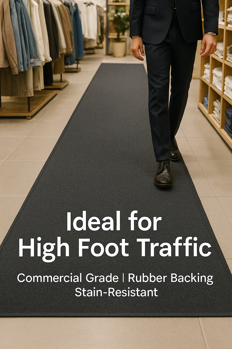 Heavy Duty Barrier Runner Non-Slip Mat - Durable Rubber, Anti-Slip, Floor Protection, Easy Clean, Industrial/Commercial Use, Versatile & Long-Lasting