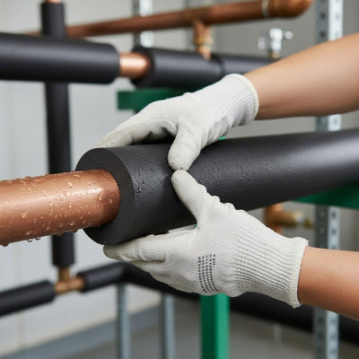 Closed-Cell Nitrile Foam Pipe Lagging for Heating and Cooling Systems