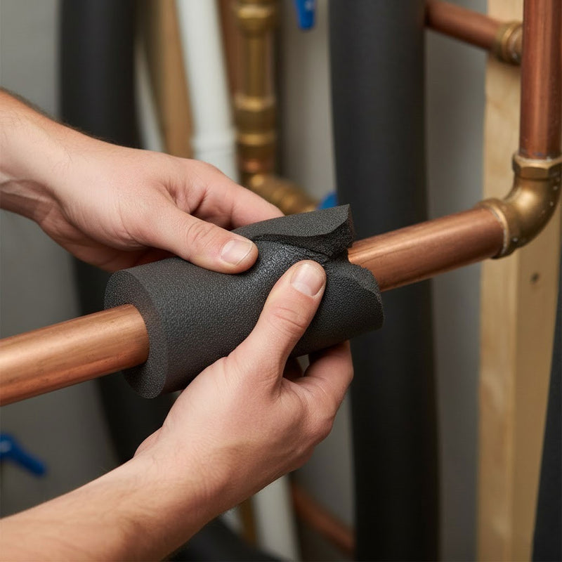 Flexible Energy-Saving Pipe Insulation Tube with Vapour Barrier – Class O Rated