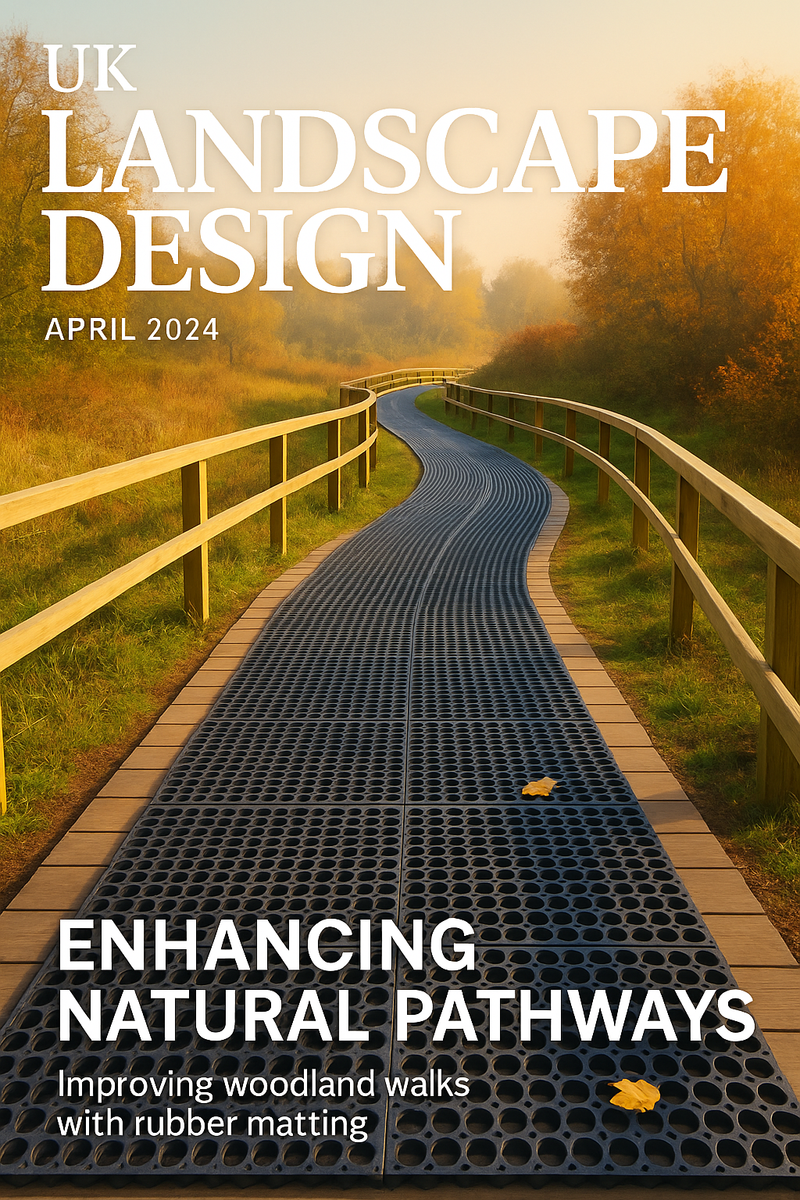 Interlocking Rubber Grass Mats - Outdoor Matting for Muddy Areas, Drainage & Grass Growth, Durable Rubber Ground Protection