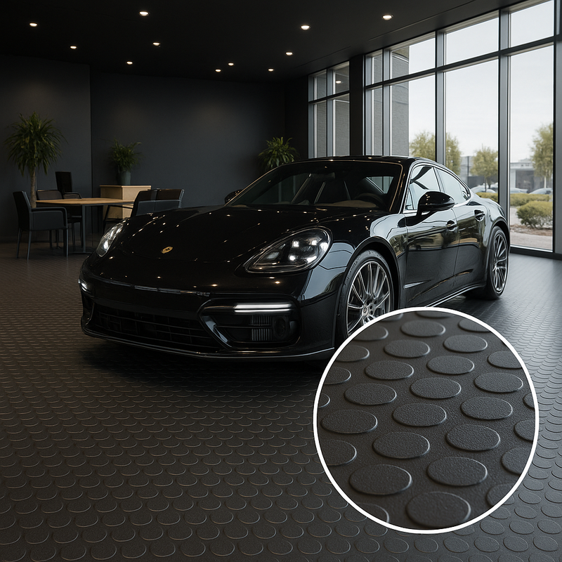 Industrial Anti-Slip PVC Flooring R11 Rated, Oil & Fire Resistant Heavy-Duty, Hygienic, Easy Install