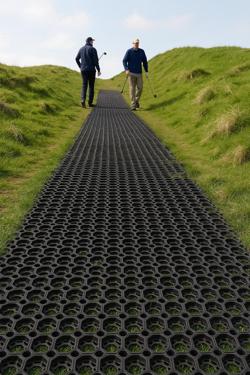 Heavy Duty Rubber Golf Grass Mats - Durable & Easy to Clean, 1.5m x 1m