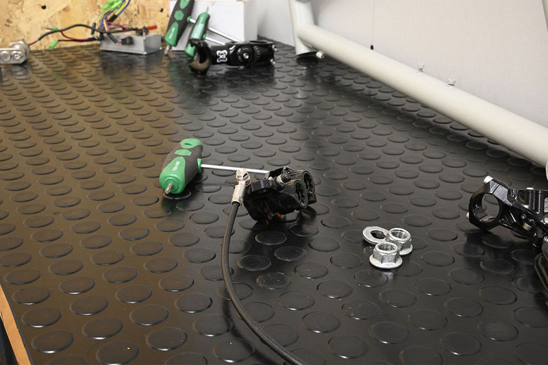 Premium Round Dot Anti-Slip Rubber Flooring Roll – R11 Rated Oil Resistant Multiple Sizes & Colours