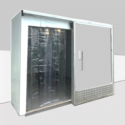 Freezer PVC Strip Curtains Hook-On Energy-Saving Polargrade PVC Stainless Steel Rails Sub-Zero Temperature Dust & Pest Control Easy Installation