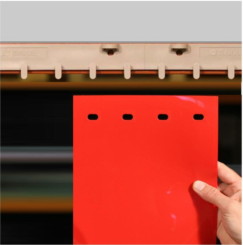 QuickMount Solid Colour PVC Curtain Strips Linear Metre