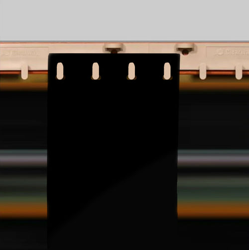 QuickMount Solid Colour PVC Curtain Strips Replacement & New Red, Black, White Linear Metre High Impact Noise Barrier Non-See-Through