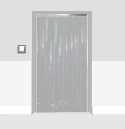 
          Abattoir Blackout Strip Curtains Solid White (Hook-on)