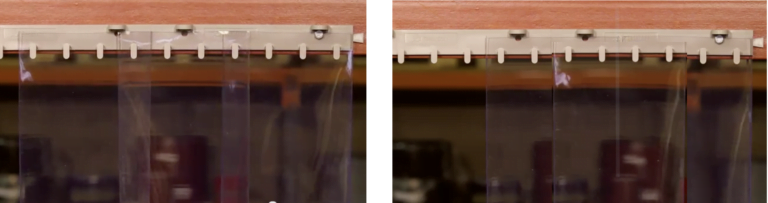 Frosted Strip Curtains (QuickMount)