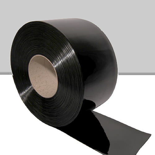 Black PVC Rolls 50m – Opaque, Energy-Efficient Curtain Material for Blackout, Marker Strips & Craft Use