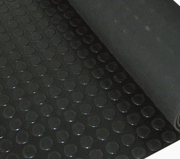 Non Slip Rubber Floor Matting Heavy Duty Dot Stud Penny Pattern