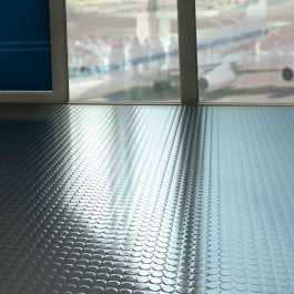 Non Slip Rubber Flooring Rolls Studded Dot Penny Pattern Heavy Duty Rolls Cut Lengths - Rubber Co