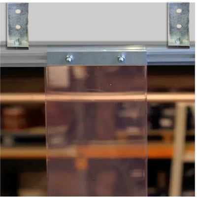 Twin track PVC curtain strips