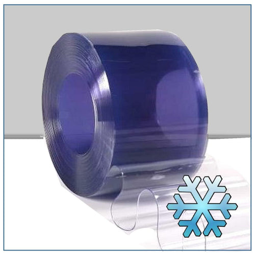 Polargrade Freezer PVC Strip Cut to Size – Flexible, Durable, -24°C Resistant for Sub-Zero Environments 100mm, 200mm, 300mm Widths, 50m Roll