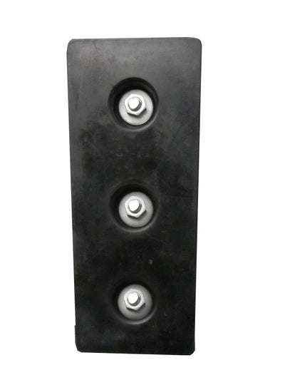 Rubber Dock Bumper 600x250x108mm Heavy-Duty SBR Galvanised Washer Included No Plates Needed Durable & Cost-Effective for HGVs