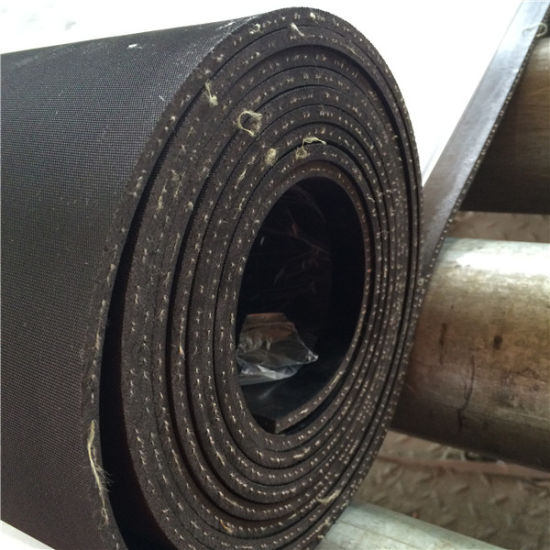 Black 1 Ply Insertion Commercial Rubber Sheet Reinforced Natural/SBR Blend, 65° Shore A Hardness, 1.4m Width, Various Thicknesses