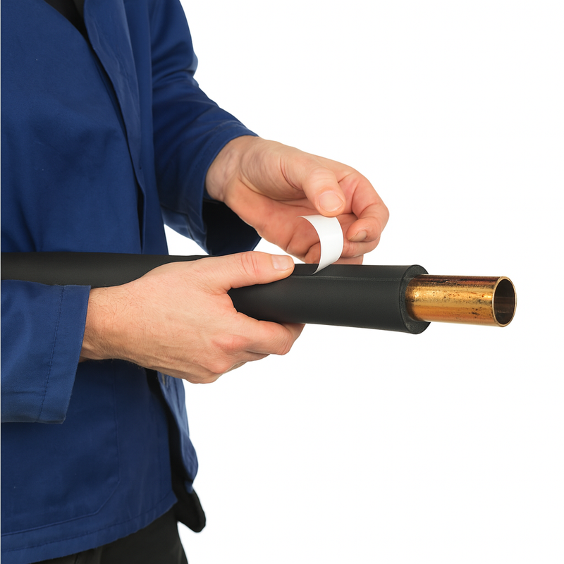 Pipe Insulation Nitrile Foam Self-Seal Black 2m