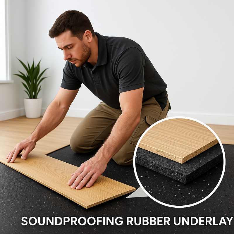 Decimat® 10mm Soundproofing Underlay – Premium Acoustic Insulation, Up to 55dB Impact Noise Reduction for Floors