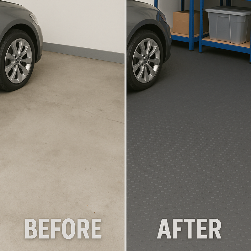 Heavy-Duty Rubber Flooring – R11 Rated, 2m Wide Roll, Anti-Slip & Oil-Resistant