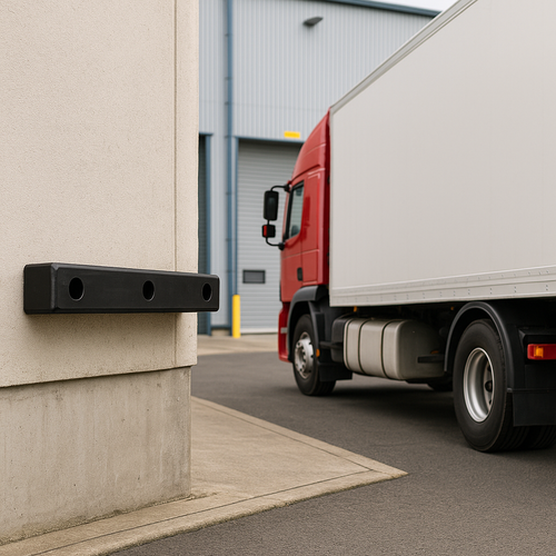Rectangular SBR Rubber HGV Bumper 405x50x50mm | Heavy Duty UK