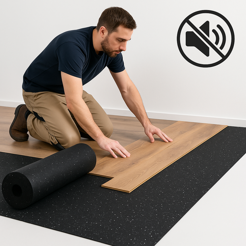 Decimat® 10mm Soundproofing Underlay – Premium Acoustic Insulation, Up to 55dB Impact Noise Reduction for Floors