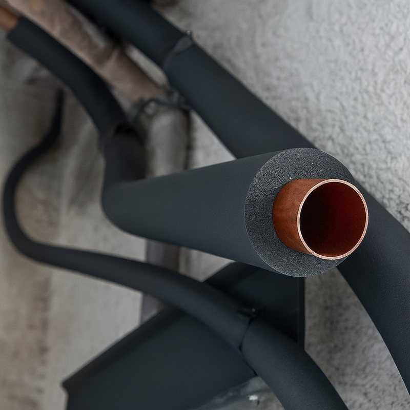 Pipe Insulation Black Nitrile Foam – Fire Safe & Antimicrobial 2m