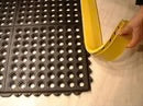 Non-Slip Rubber Link Mats with Drainage Holes High-Quality Decking Mats Customisable Coverage, Yellow Safety Ramp Available