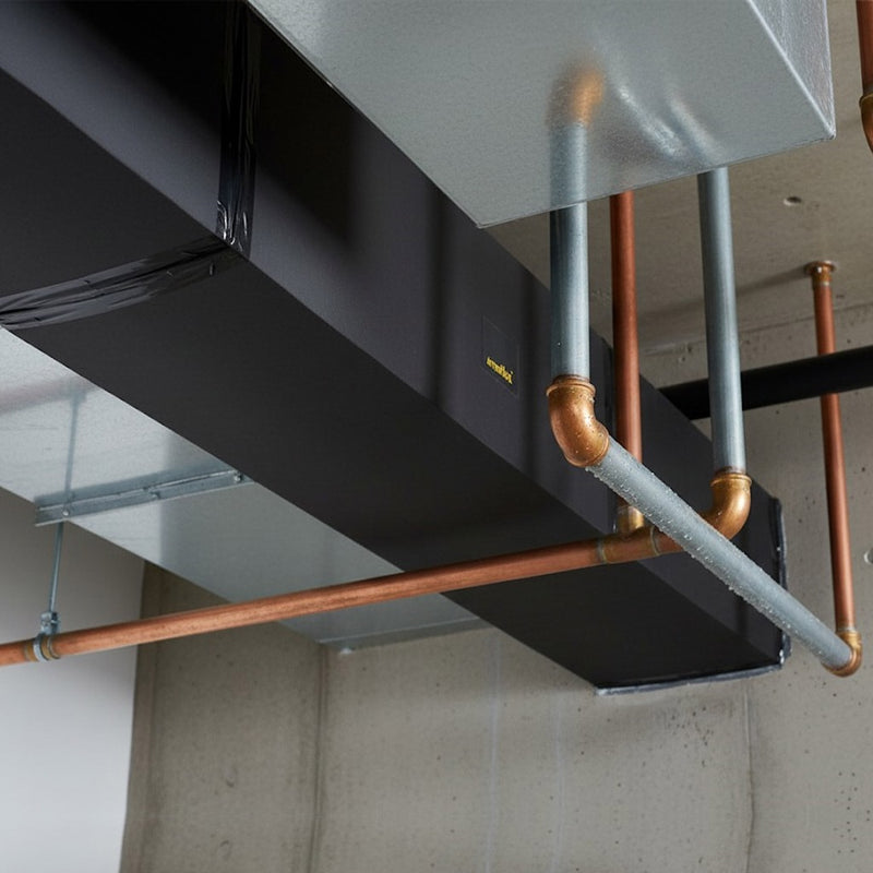 Black Closed-Cell Pipe Insulation for Heating and AC Ductwork
