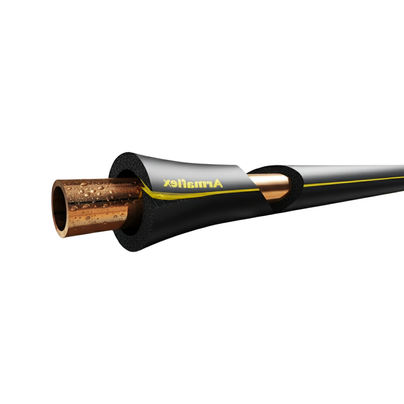 Black Nitrile Foam Self-Seal Pipe Insulation Tube 20mm