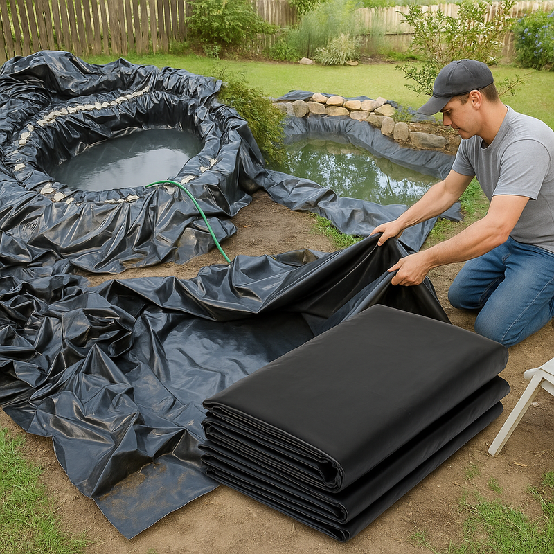 Industrial Heavy Duty Pond Liner 0.35mm - 25 Year Guarantee, HDPE for Durability & UV Resistance