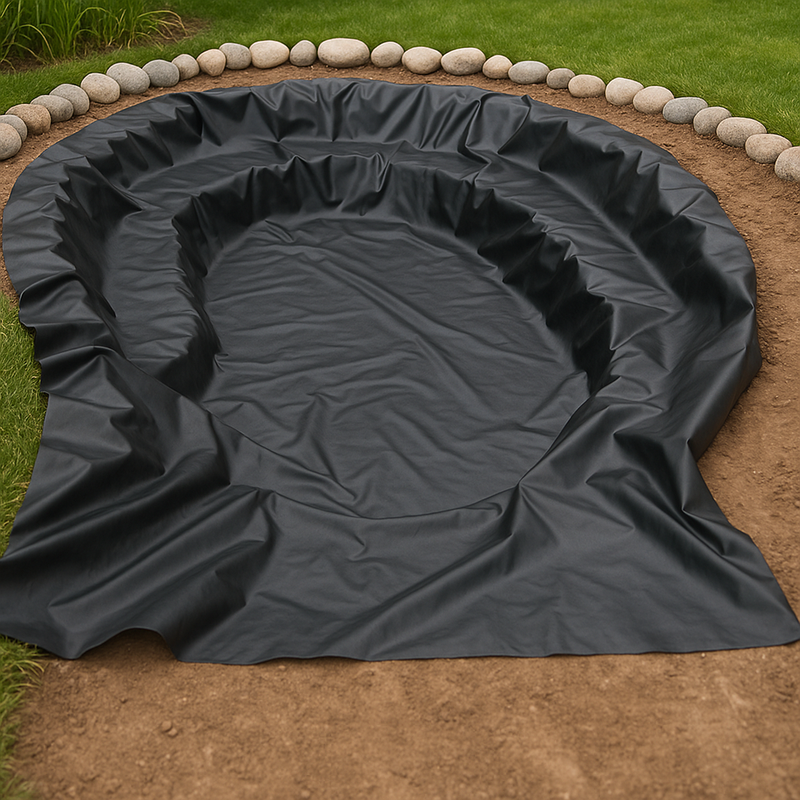 Heavy Duty UV Resistant HDPE Pond Liner with Lifetime Guarantee & Free Underlay – 0.35mm Thick, Durable, and Long-Lasting Pond Lining Solution