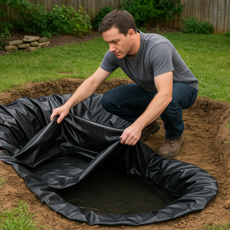Industrial Heavy Duty Pond Liner 0.35mm - 25 Year Guarantee, HDPE for Durability & UV Resistance