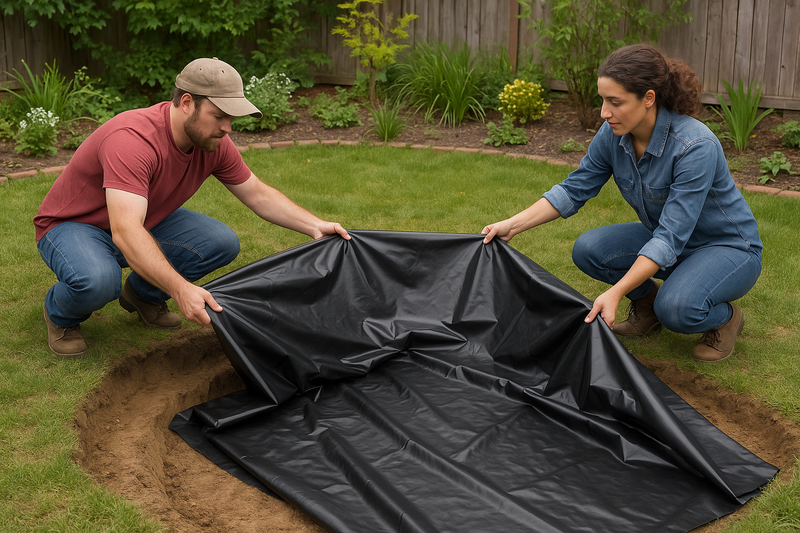 Industrial Heavy Duty Pond Liner 0.35mm - 25 Year Guarantee, HDPE for Durability & UV Resistance