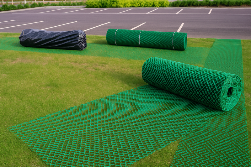 Heavy-Duty Grass Protection Mesh – 2m x 30m | UV-Stabilised, Eco-Friendly, Rot-Resistant | Durable Reinforcement for Car Parks, Driveways & Lawns