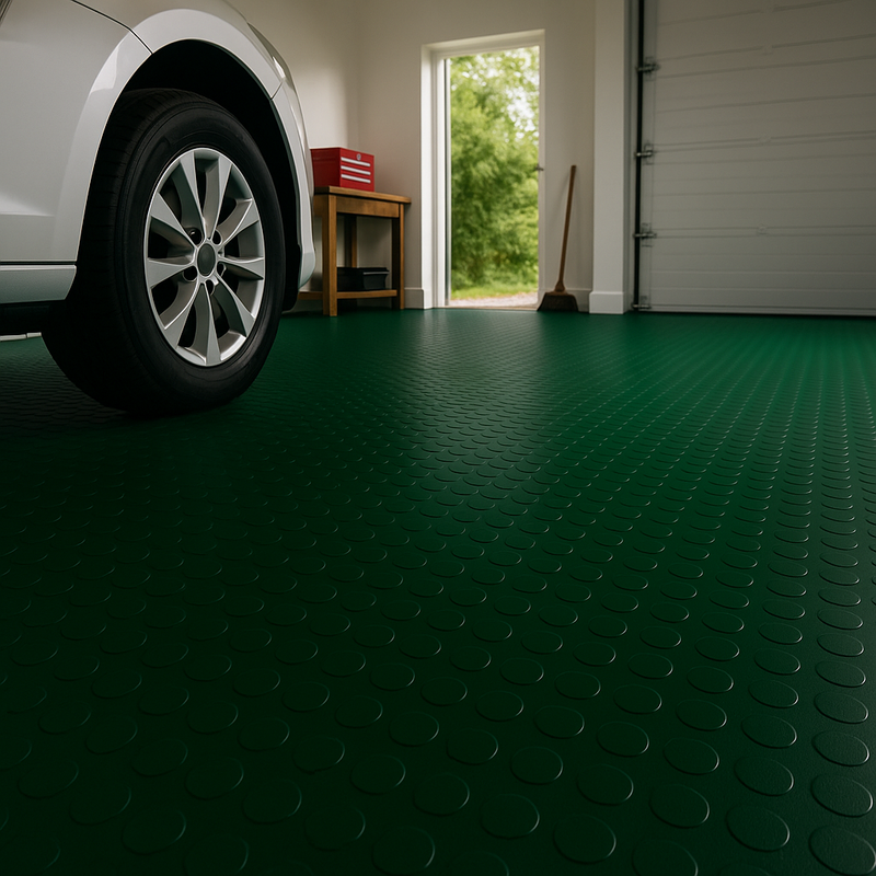 Premium Heavy-Duty Studded Rubber Flooring Roll – R11 Slip-Resistant | Oil & Impact Resistant | Custom Cut Lengths (3mm–6mm Thick, 1.2 m or 2 m Wide)