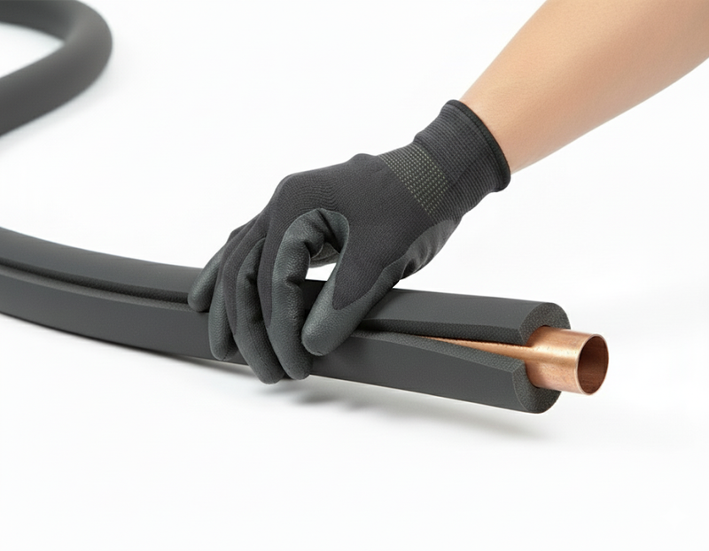 Closed-cell nitrile foam pipe insulation black flexible tube