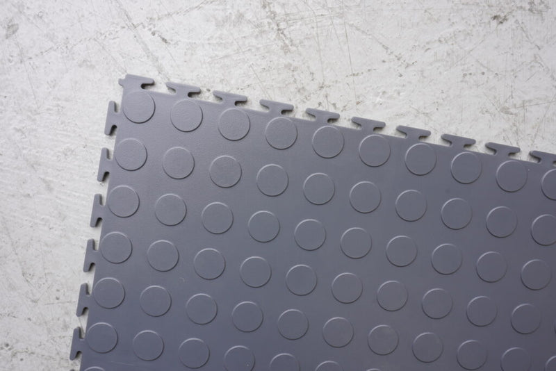 Interlocking Studded Vinyl Tiles - No Adhesive Required