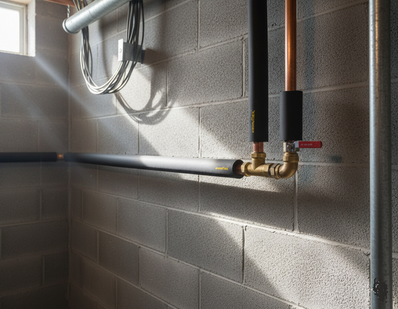 Durable black insulation tube for HVAC, refrigeration & heating pipes
