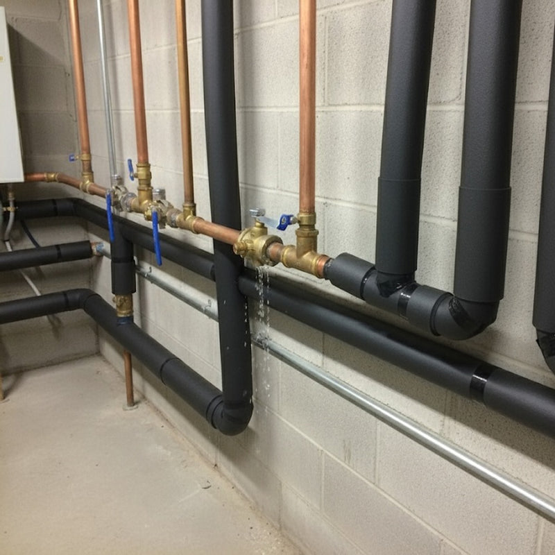 Easy install black foam self seal pipe insulation tube