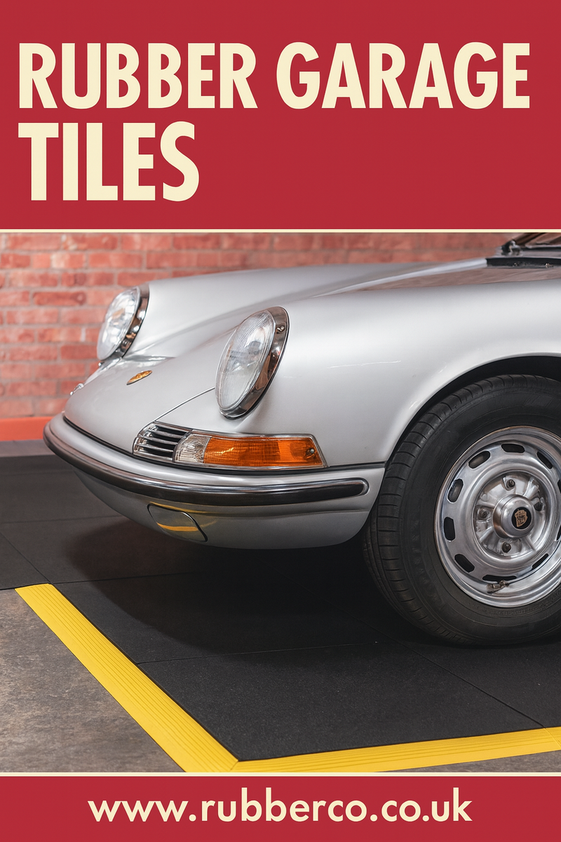 Heavy-Duty Nitrile Rubber Garage Floor Tiles – 16mm Anti-Fatigue, Oil & Chemical Resistant, Interlocking Design