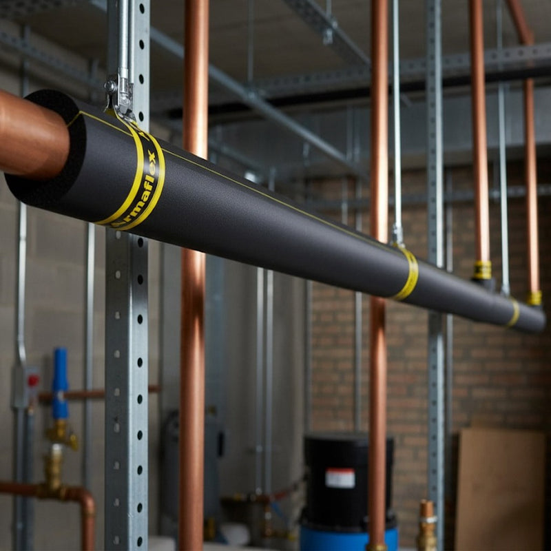 Flexible Black Foam Pipe Insulation Tube for Heating & Cooling Systems