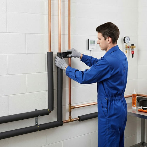 Pipe Insulation Foam Black 15mm x 13mm Wall 2m