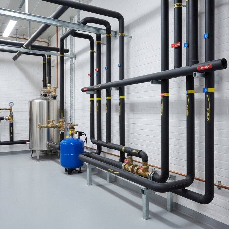 Flexible Self-Seal Foam Insulation for Hot & Cold Water Pipes