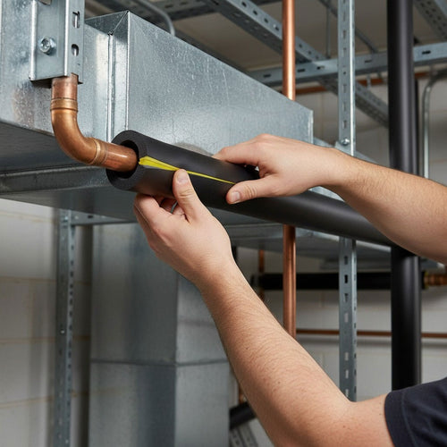 Pipe Insulation Foam Class O Self-Seal Black 60mm Bore 13mm Wall