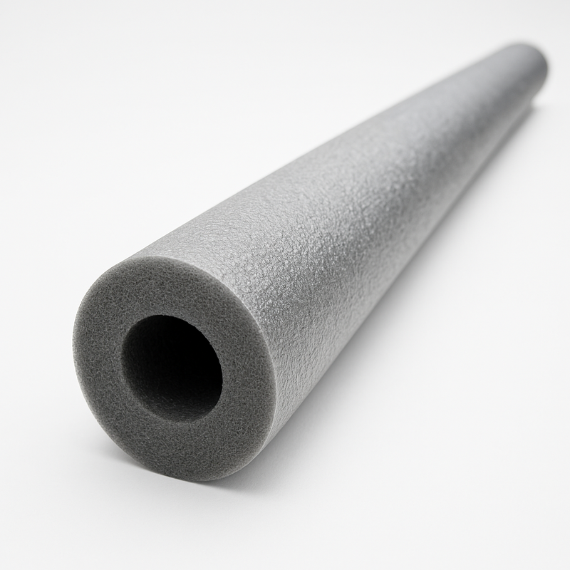 Grey Foam Pipe Insulation 1m – Flexible Split Design for Easy Installation