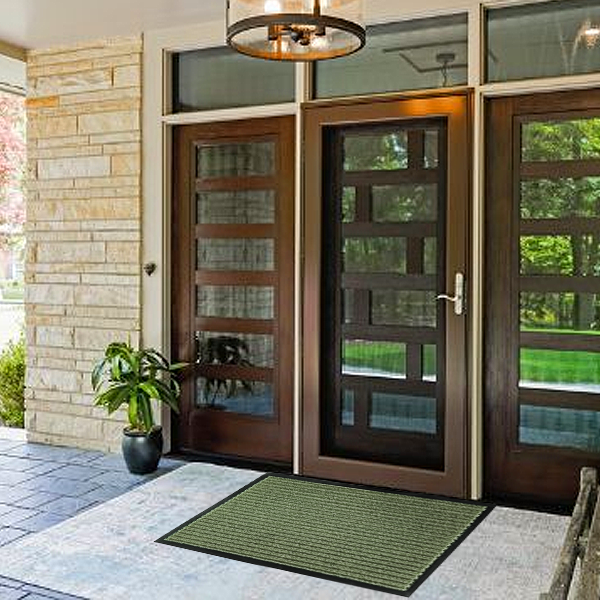 Heavy Duty Non-Slip Kitchen Barrier Mat - Rubber Backed Hallway & Door Rug for High Traffic Areas